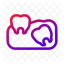 Zahnfehlstellung Schiefer Zahn Zahnfehlstellung Symbol