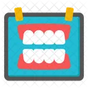 Zahnprothese Zahnplatte Zahne Symbol