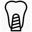 Zahnarztliches Instrument Zahnwerkzeug Plaque Entferner Symbol