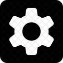 Zahnrad Quadrat  Symbol