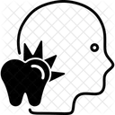 Zahnschmerzen Zahn Schmerzen Symbol
