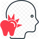 Zahnschmerzen Zahn Schmerzen Symbol