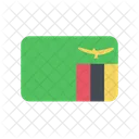 Zambia Zm Flag Country Icon
