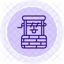 Zamzam Well Line Icon Icon