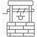 Zamzam Well Thinline Icon 아이콘