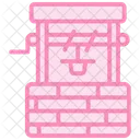Zamzam Well Duotone Line Icon 아이콘