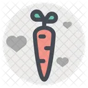 Zanahoria Sexo Vegetal Icono