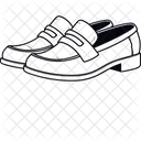 Calzado Icono Estilo De Linea Icono