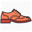 Zapatos brogue naranjas atrevidos  Icono