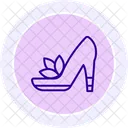 Icono De Linea De Zapatos De Mama Icon