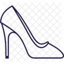 Zapatos de mujer azules con adornos de cristal  Icono