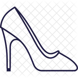 Zapatos de mujer azules con adornos de cristal  Icono
