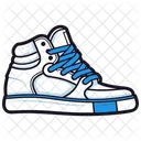 Zapatos de skate azules  Icono