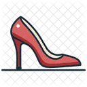 Zapatos de tacón marrones con tira en T para mujer  Icono