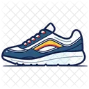 Zapatos para correr azules  Icono