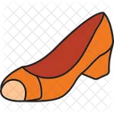 Icono De Relleno De Zapatos Icono