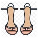 Zapatos planos con tira en T para mujer  Icono