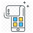 Telefono Inteligente Plegable Icono