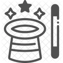 Zauberhut Zauberhut Und Zauberstab Zauberstab Symbol