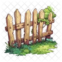 Zaun Barriere Garten Symbol