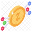 Litecoin Digital Money Zcash Technology Icon