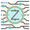 Zcash Cryptocurrency Digital Icon
