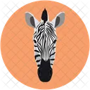 Zebra Face Animal Icon