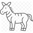 Zebra Animal Wildlife Icon