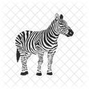 Zebra Animal Wildlife Icon