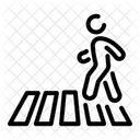 Zebra Crossing Signaling Crossing Icon