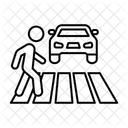 Zebra Crossing  Icon