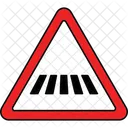 Zebra crossing sign  Icon