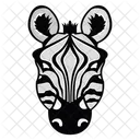 Zebra Face  Icon