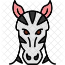 Zebra Face Zebra Animal Icon