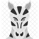Zebra Face Zebra Animal Icon