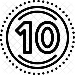 Zehn Zahl  Symbol