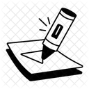 Zeichenpapier Skizzieren Schreiben Symbol