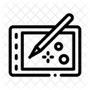 Zeichnen Tablet Bewegung Symbol