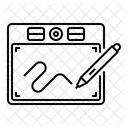 Zeichentablett  Symbol