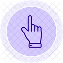 Zeigefinger Farbkreissymbol Icon