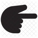 Zeigen Direkte Antwort Handbewegung Symbol