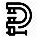 Schraubstock Klemme Hand Icon