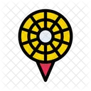 Standort Zeiger In Der Nahe Symbol