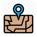 Standort Zeiger In Der Nahe Symbol