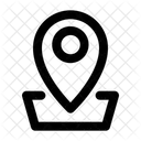 Zeiger Markierung Standort Symbol