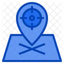 Zeiger Marker Platzhalter Zielposition Symbol