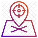 Zeiger Marker Platzhalter Zielposition Symbol
