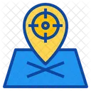 Zeiger Marker Platzhalter Zielposition Symbol