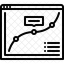 Linie Diagramm Metriken Icon