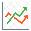 Linie Diagramm Bericht Symbol